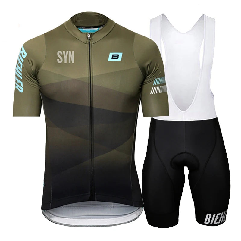 New SYN BIEHLER Pro Cycling Clothing for Men, Road Bike Wear, Racing Clothes, Quick Dry, Bicycle Jersey Set, New, 2025
