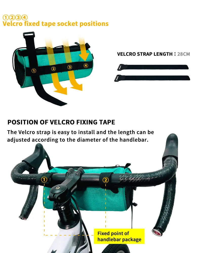 Bicycle front bag, chauffeur, large-capacity storage bag, outdoor waterproof cycling bag, mountain bike front bag Bicycle Bags