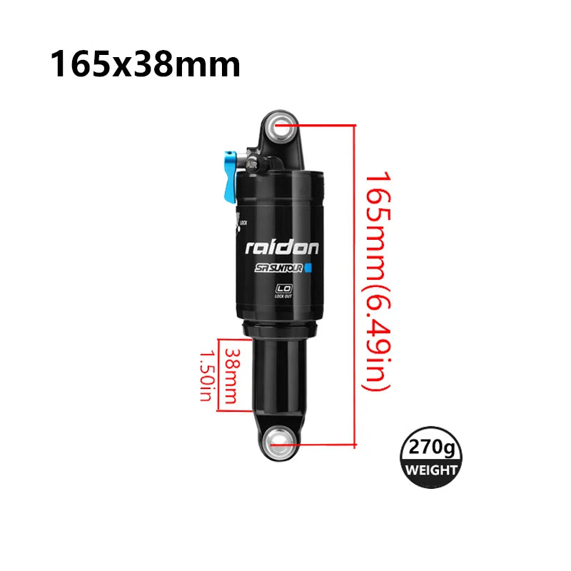 SR SUNTOUR RAIDON Bicycle Rear Shock Absorber Mountain Bicycle Shock Absorber XC Soft Tail Pressure Rear Bumper Shock Absorber