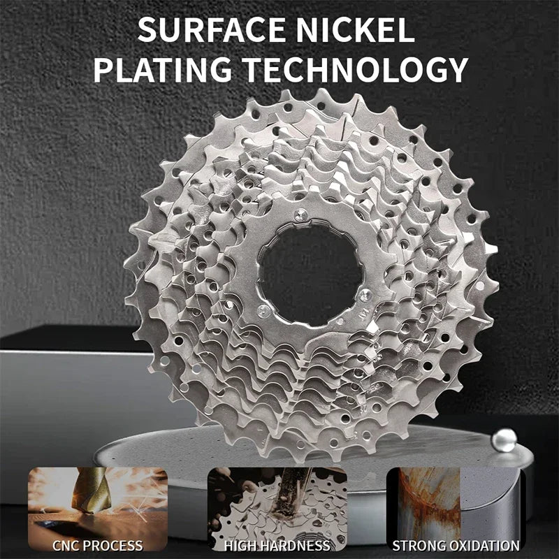 BUCKLOS Bicycle Cassette 10 speed MTB cassette K7 Road Bike Freewheel 25T 28T 32T 34T 36T 40T 10V Bike Cassettes Flywheel For HG