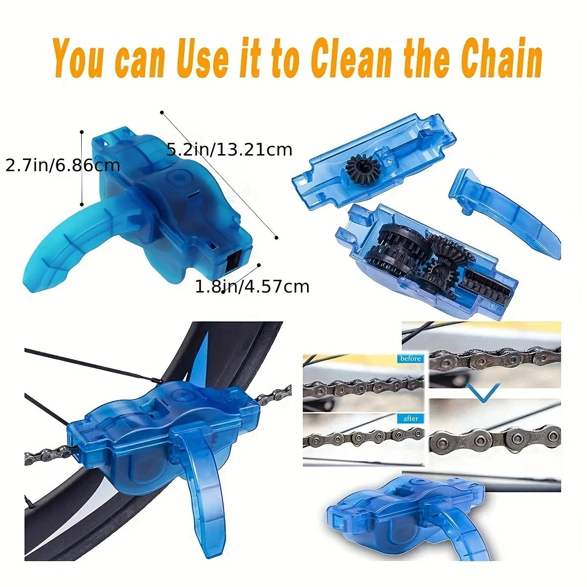 Bicycle cleaning set, cycling maintenance tools, chain cleaner, bicycle parts cleaning set