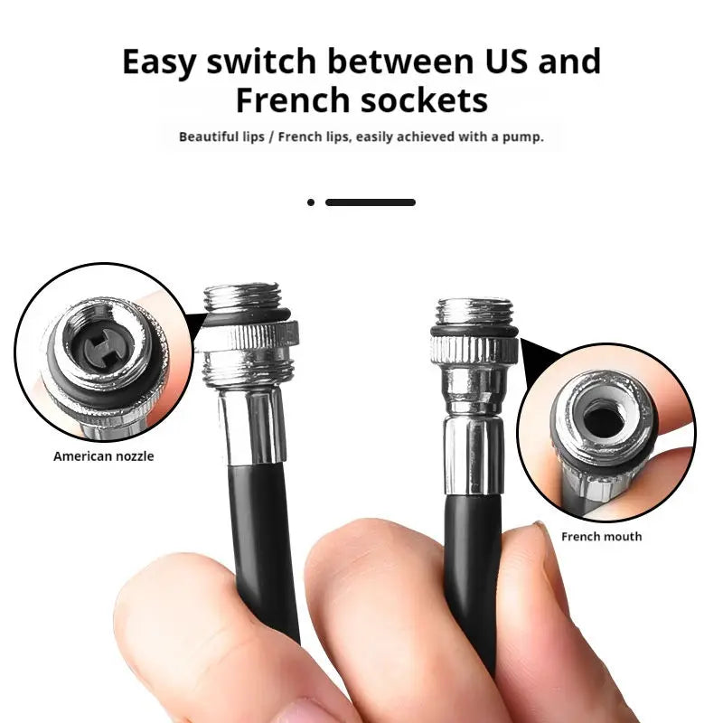 Portable Mini Bicycle Air Pump Aluminium Alloy Hand Bike Pump MTB Road Bicycle Inflator Cycling Frame Tires Pump