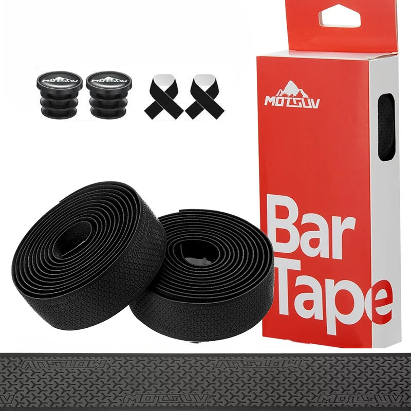 1Pair  Road Bike Handlebar Tape Anti Slip Silica Gel Handlebar Tape Shock Absorption Cycling Bar Tape Bicycle Accessories
