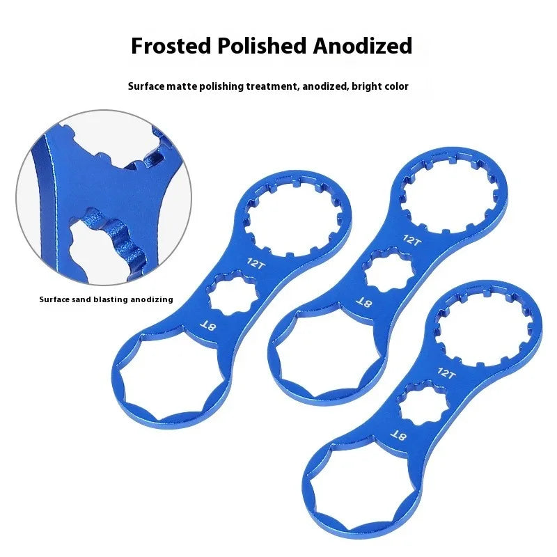 Bicycle Aluminum Alloy Tools Front Fork Wrench Multifunctional Bicycle Repair Tools Disassembly Tools Mountain Bike Removal Tool