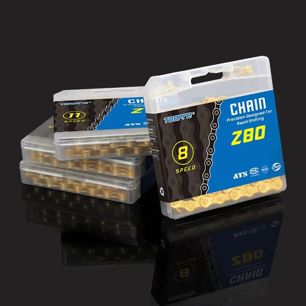 Bicycle Chain 6 7 8 9 10 11 12 Speed Variable Mountain Road Bike Anti-rust Electroplated Gold Chains Cycling Durable Accessories