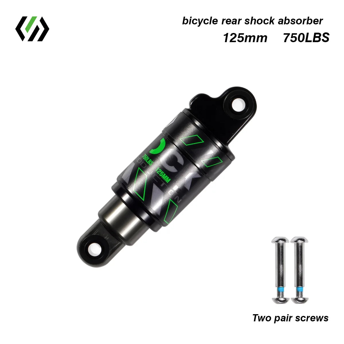 Bike Rear Shock Absorber, Bicycle Hydraulic Shock Absorbers, Suspension, 120mm, 125mm, 150mm, 165mm, 185mm, 190mm,200mm Dropship