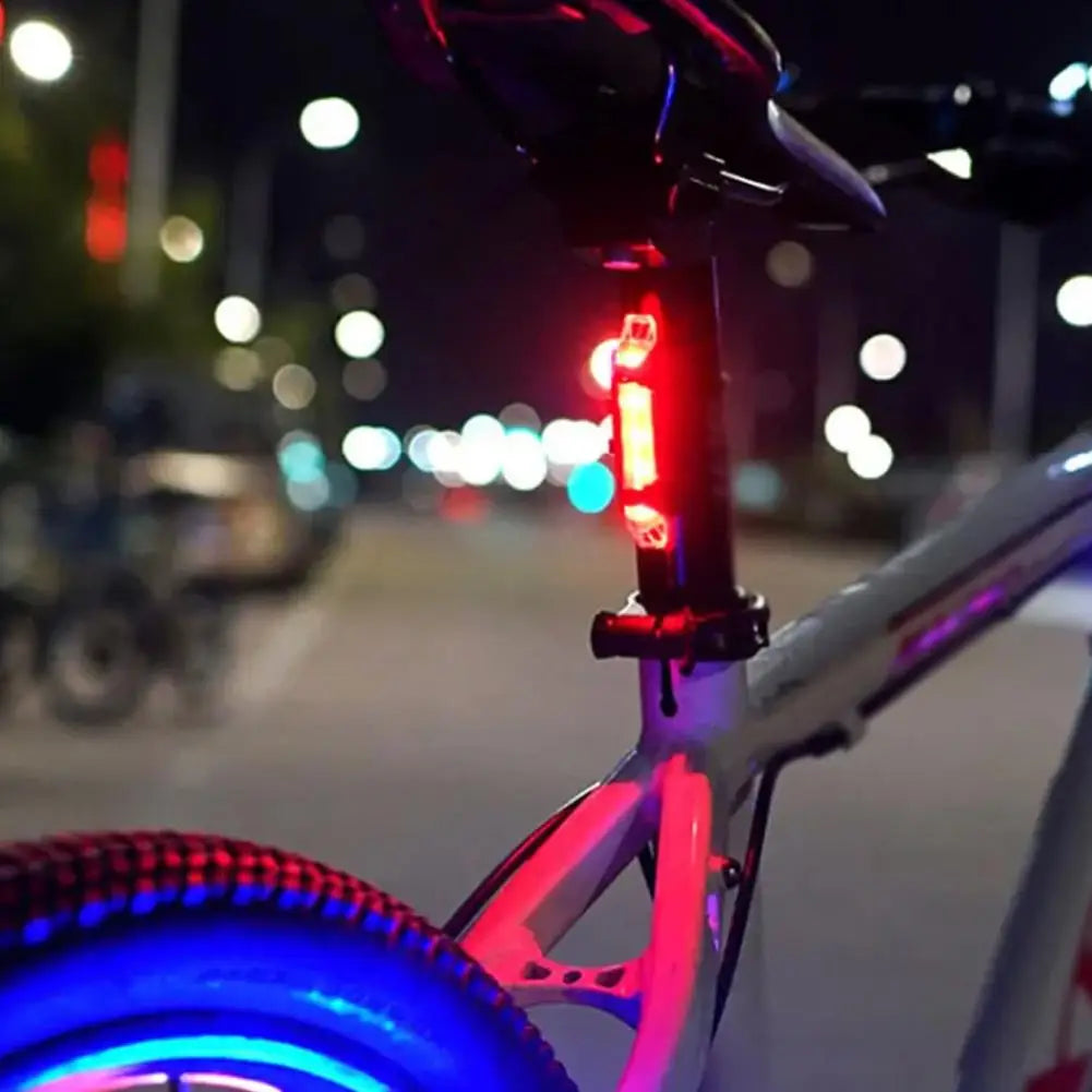 Bicycle Warning Tail Light USB Rechargeable LED Bicycle Lamp Waterproof Safety Warning Cycling Lights
