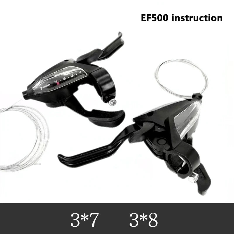 3x7 21 Speed Bicycle Shifter Levers Brake Cycling Disc Handle Brake Levers With Shift Cable Bike Accessories For Road Bike MTB