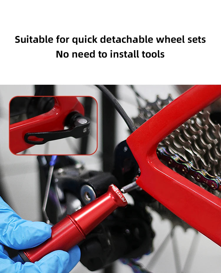 Bicycle Rear Derailleur Protector Aluminium Alloy ultralight Quick Release Bracket Parking stand Guard Gear Mount Bike parts