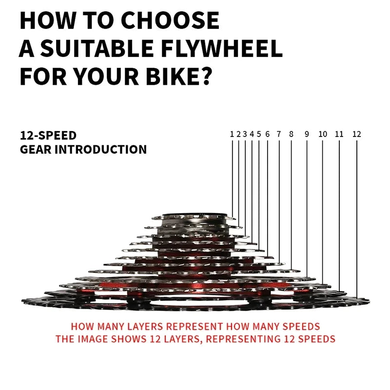 BUCKLOS Bicycle Cassette 10 speed MTB cassette K7 Road Bike Freewheel 25T 28T 32T 34T 36T 40T 10V Bike Cassettes Flywheel For HG