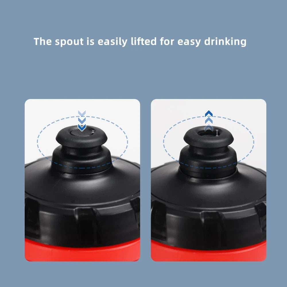 Bicycle Water Bottle PP5 Lightweight Squeeze-type Running Cycling Kettle BPA-Free Leak-Proof 610ML Mountain Road Bike Bottle