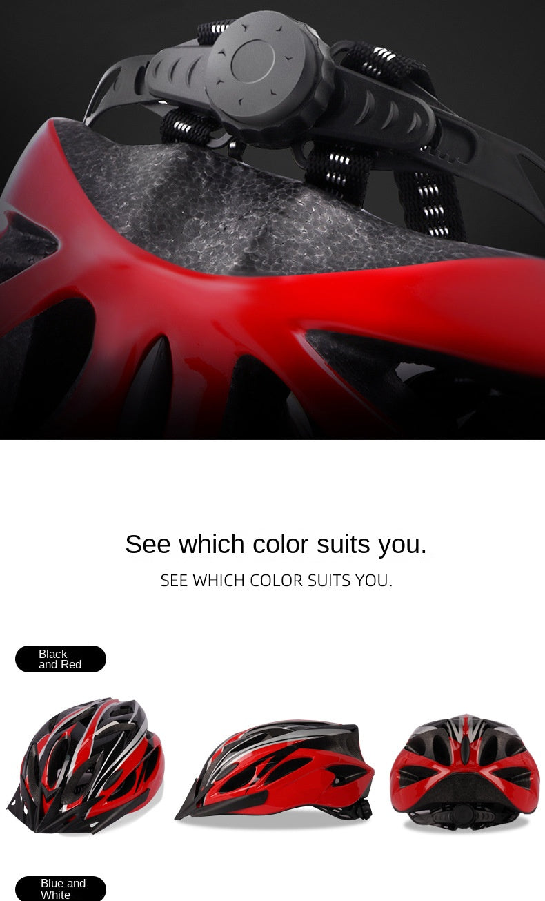 New Cycling Helmet Comfort Lining Lightweight Hollow Men Women Adjustable Riding Safety head protection bike bicycle MTB helmet