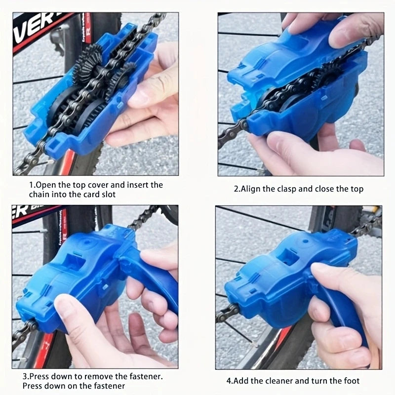 Bicycle cleaning set, cycling maintenance tools, chain cleaner, bicycle parts cleaning set