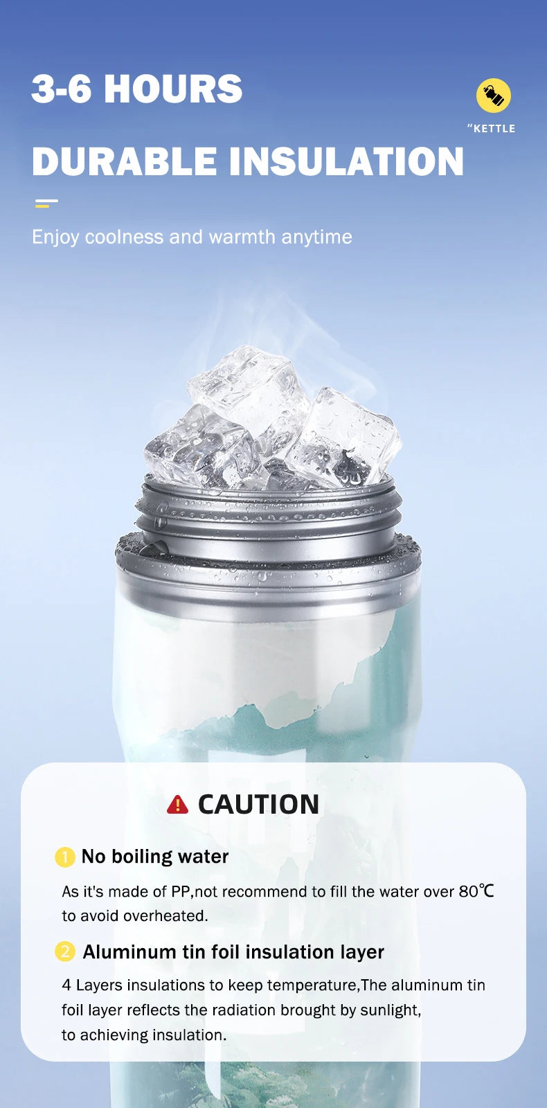 Insulated Keep Cold Cycling Water Bottle 610ML Big Capacity Road Bicycle Bottle Squeeze MTB Bottle Sports Drinking Bottle