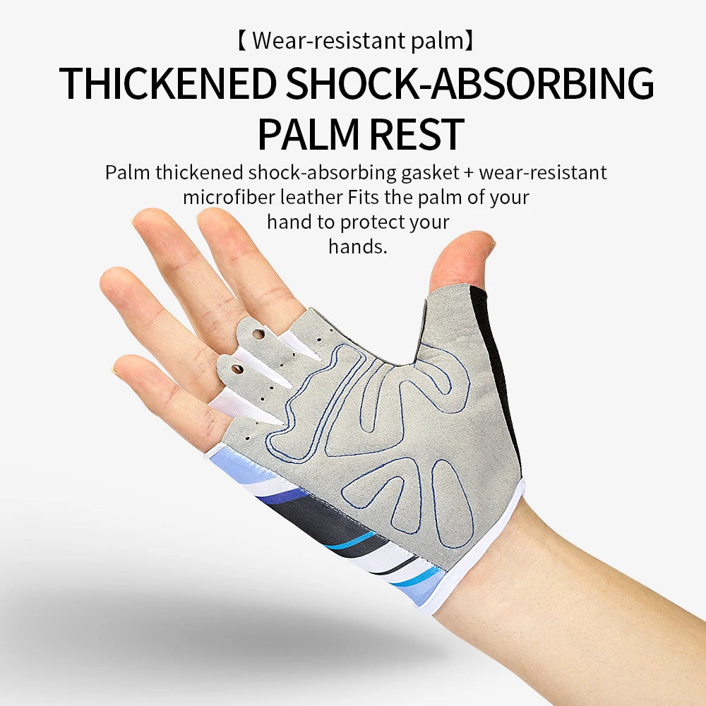 Cycling Gloves Anti-Radiation Sports Fitness Men And Women Breathable Non-Slip Short-Finger Bicycle Half-Finger Gloves