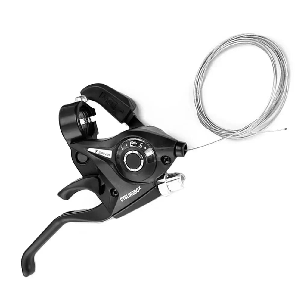 Bicycle Derailleur Transmission Set With Shift Cable Bike Part One-Piece MTB Bike Front Rear Shifter Levers Brake Practical