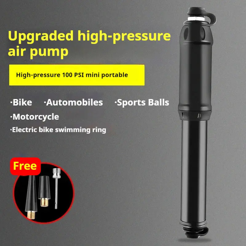 Portable Mini Bicycle Air Pump Aluminium Alloy Hand Bike Pump MTB Road Bicycle Inflator Cycling Frame Tires Pump