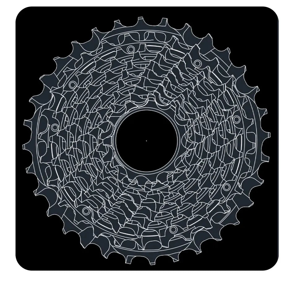 GOLDIX Ultralight Bicycle Cassettes Freewheel Carbon Steel Material 9/10/11/12/13 Speed HG Structure Sprocket for Mountain Bike