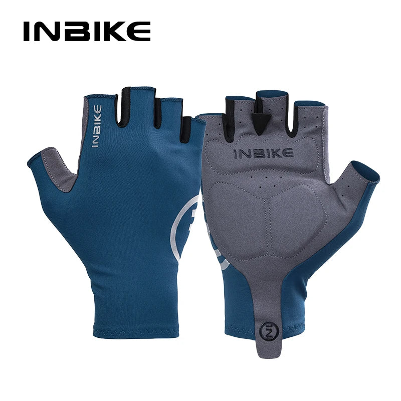 INBIKE Cycling Gloves Summer MTB Bike Gloves for Men Biking Gloves Gel Padded Half Finger Road Bike Bicycle Gloves Accessories
