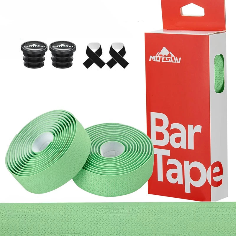 1Pair  Road Bike Handlebar Tape Anti Slip Silica Gel Handlebar Tape Shock Absorption Cycling Bar Tape Bicycle Accessories