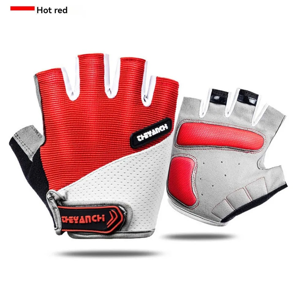 GTUBIKE Cycling Gloves Bicycle Gloves Mountain Bike Gloves – Anti Slip Shock Absorbing Padded Half Finger Short Sport Gloves