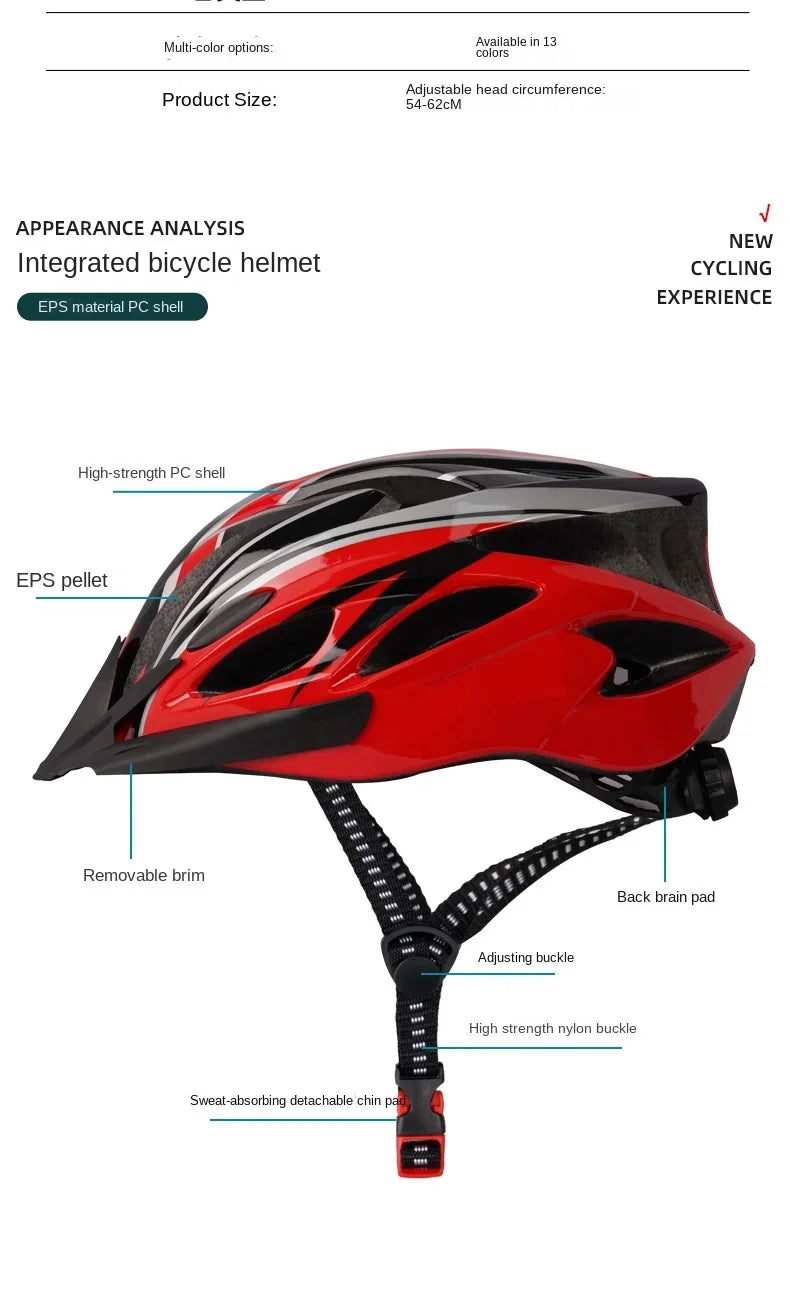 Cycling MTB Helmet for Mountain Road Bike Safety Breathable Road Racing Cap Bicycle Helmet Safety Motorcycle Equipment