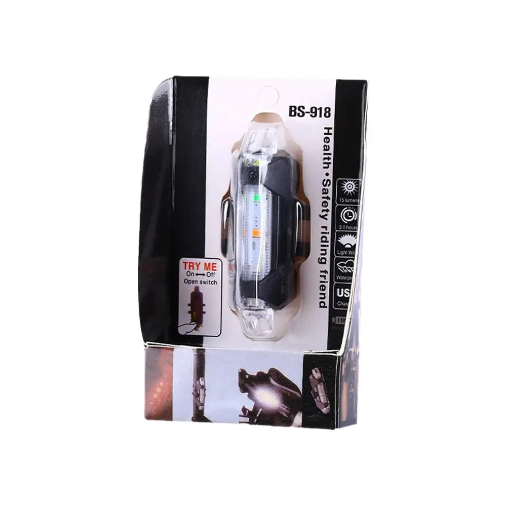 Bicycle Warning Tail Light USB Rechargeable LED Bicycle Lamp Waterproof Safety Warning Cycling Lights