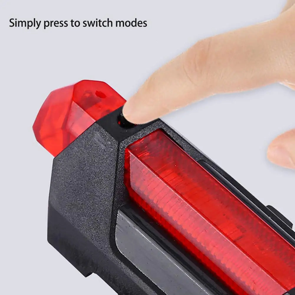 Bicycle Warning Tail Light USB Rechargeable LED Bicycle Lamp Waterproof Safety Warning Cycling Lights