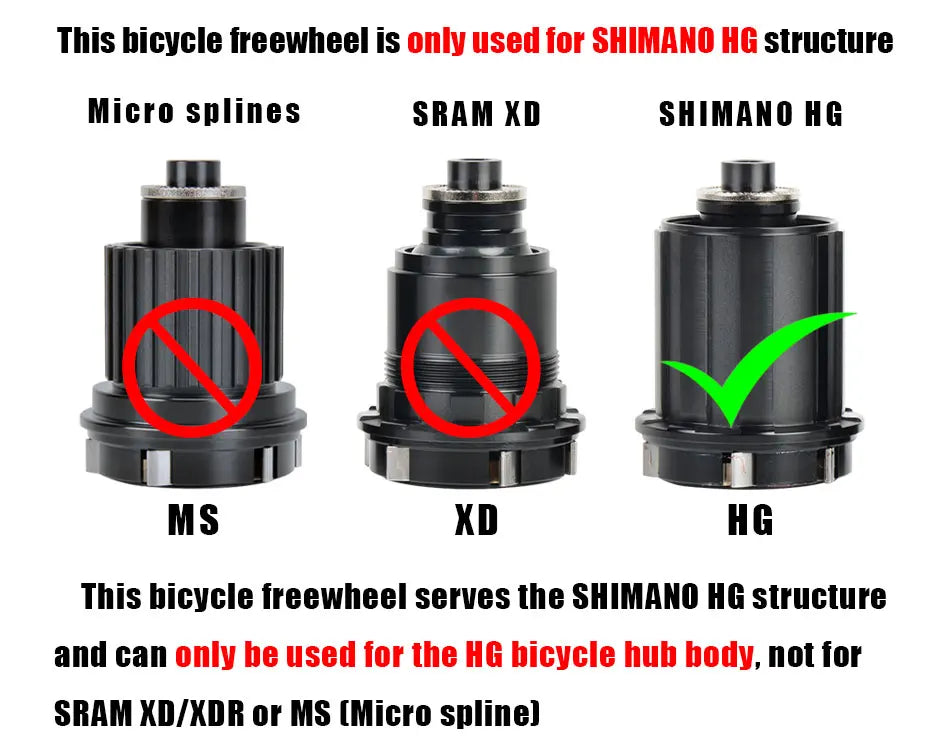 GOLDIX Ultralight Bicycle Cassettes Freewheel Carbon Steel Material 9/10/11/12/13 Speed HG Structure Sprocket for Mountain Bike