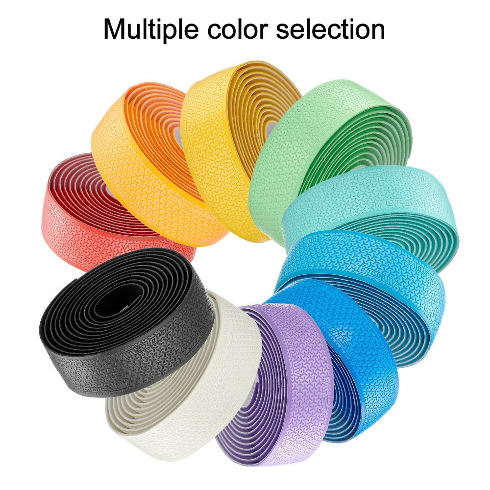 1Pair  Road Bike Handlebar Tape Anti Slip Silica Gel Handlebar Tape Shock Absorption Cycling Bar Tape Bicycle Accessories