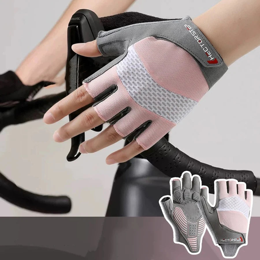 Cycling Gloves - Shock-Absorbing, Breathable, Anti-Slip Shock-Absorbing Pad for Bicycle/Mountain Bike/Workout/MTB/Gym