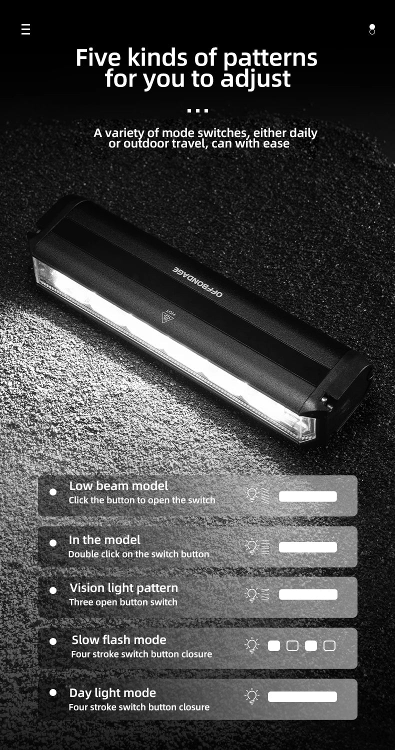 Electric Scooter Front Bicycle Lamp, Waterproof Flashlight, Dualtron Speedway, Sur-on, VSEET, KAABO, Accessories