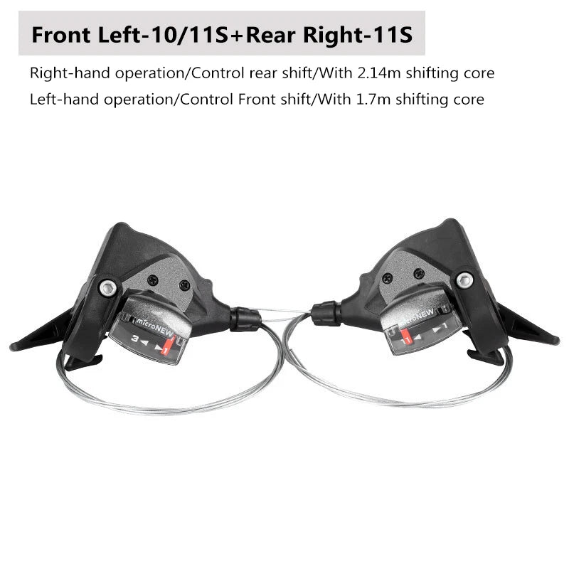 Bicycle Derailleur Front Rear Shift Lever 7/8/9/10/11Speed MTB Mountain Bike Shifter Bicycle Shifting Bicycle Parts microNEW