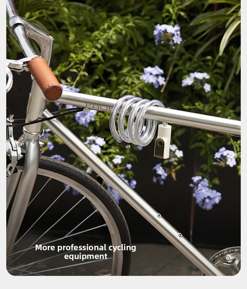 Bicycle Anti-theft Lock, Electric Bike Cable, Portable Bike Lock, Chain Lock, Bicycle Riding Accessories