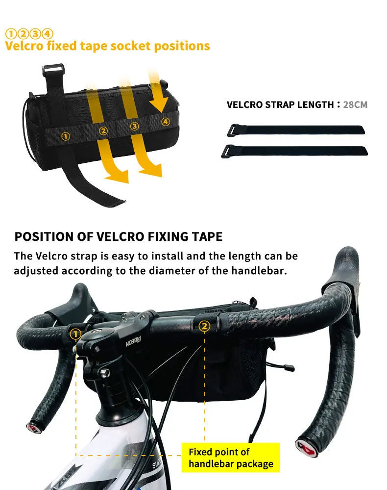 Bicycle front bag, chauffeur, large-capacity storage bag, outdoor waterproof cycling bag, mountain bike front bag Bicycle Bags