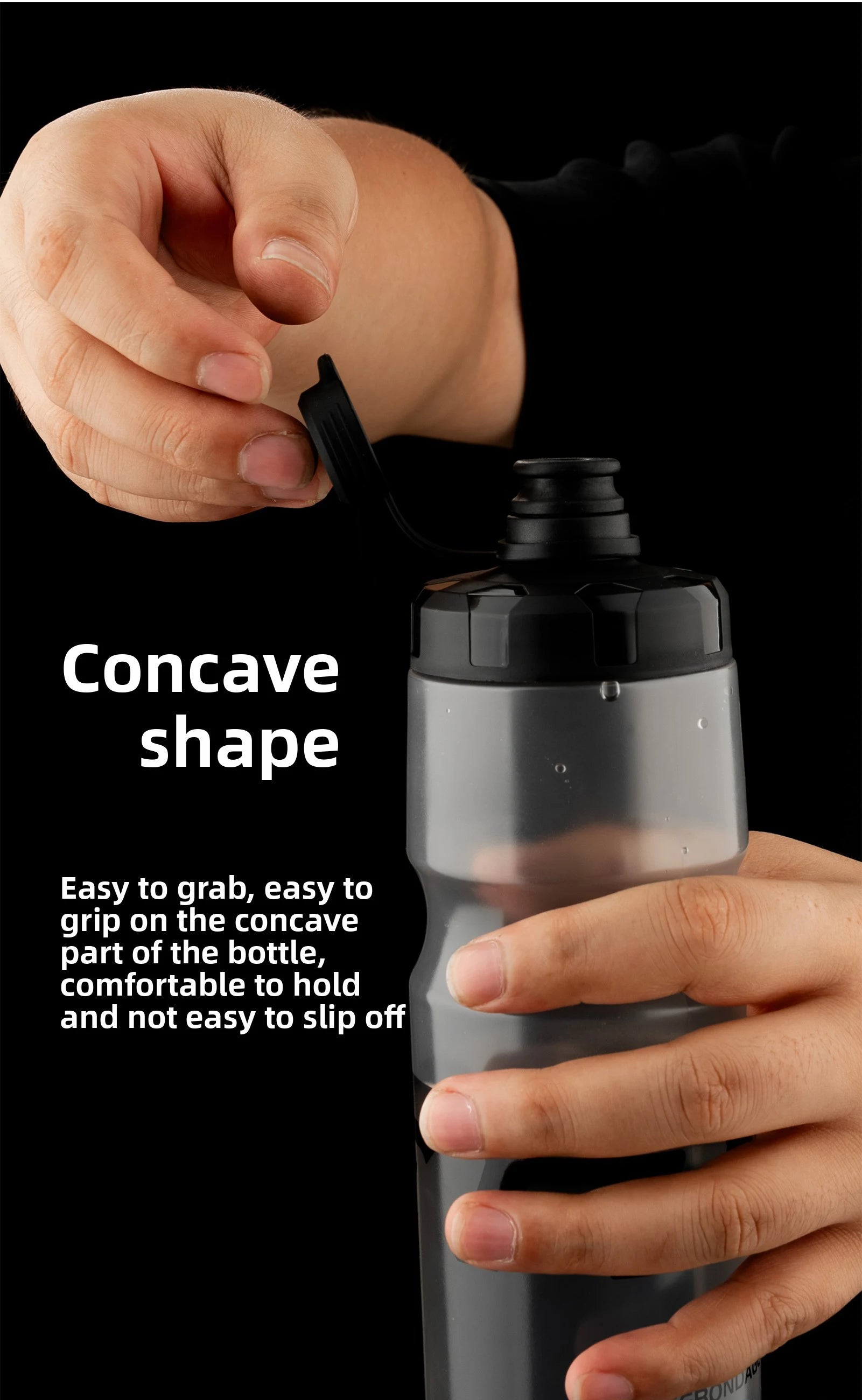 OFFBONDAGE Bicycle Water Bottle Squeezable Cycling Bottle Non-Deform Ultralight Sports Bottle Outdoor Camping Bike Drink Bottle