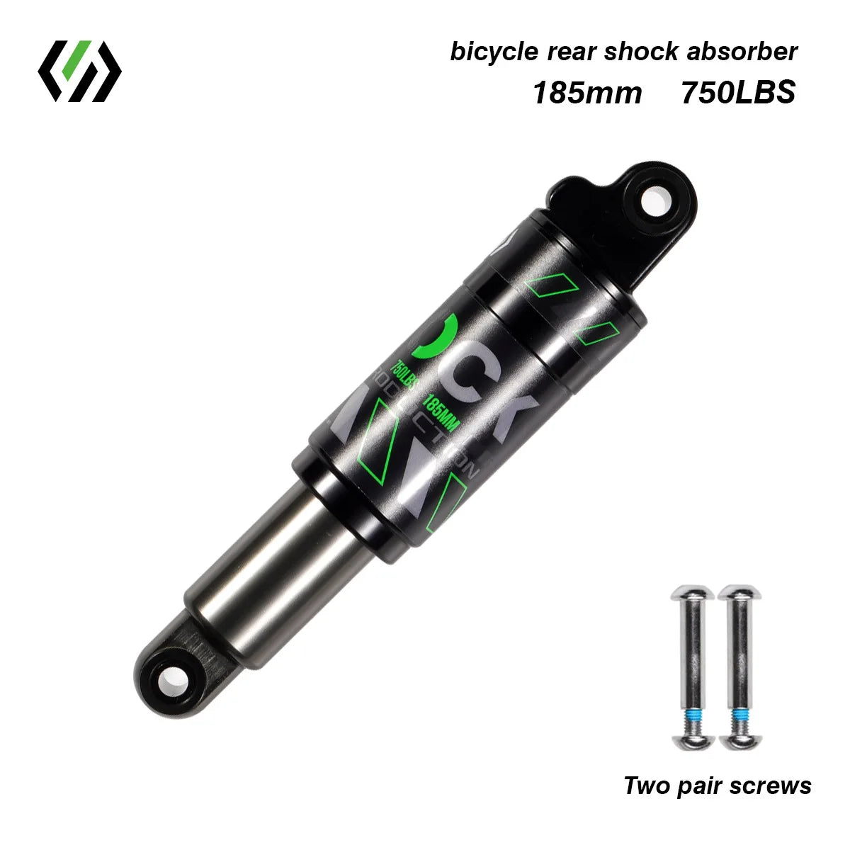 Bike Rear Shock Absorber, Bicycle Hydraulic Shock Absorbers, Suspension, 120mm, 125mm, 150mm, 165mm, 185mm, 190mm,200mm Dropship