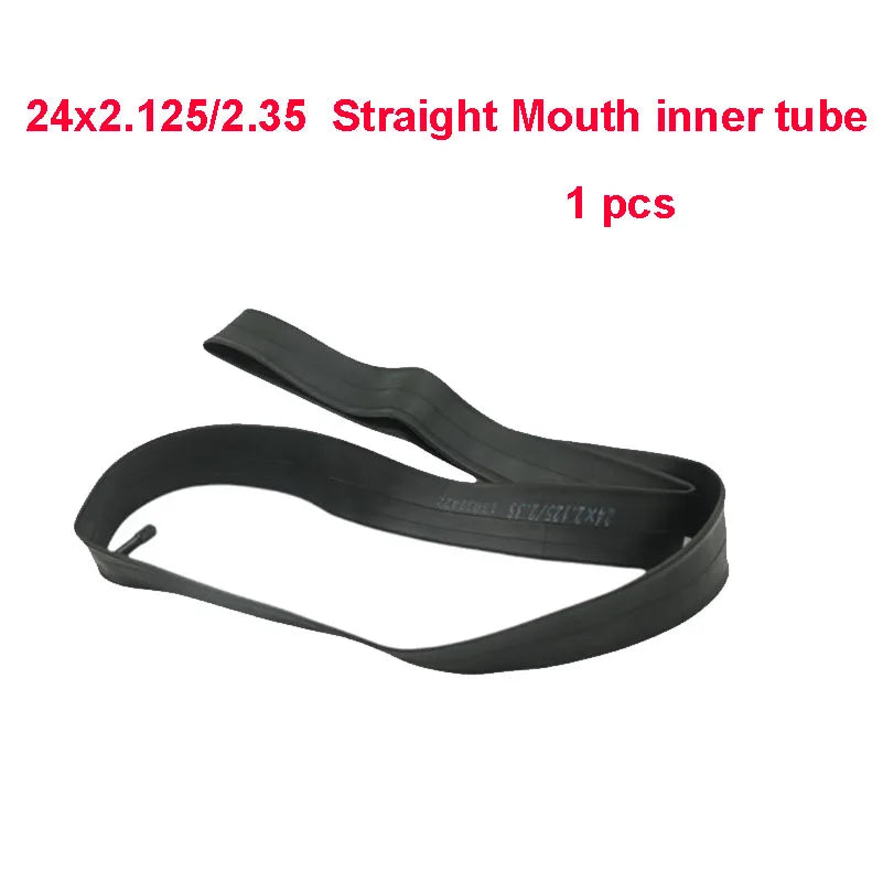 Bike Inner Tube 24x1 3/8  or 24x2.125/2.35 or 24x1.75/1.95 Bike Tire Cycling Tire Rubber Tube Straight Mouth