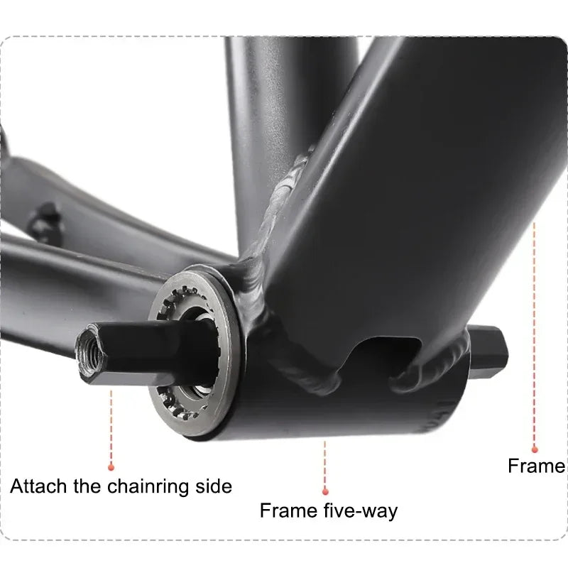 BUCKLOS Mtb Crankset 104/64 BCD Bicycle Crankset 3*9S 3*10S Triple Crank Set Square Crank with Chainwheel Cycling Parts