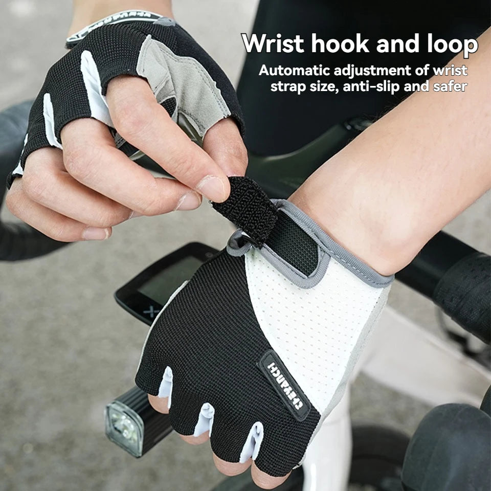 GTUBIKE Cycling Gloves Bicycle Gloves Mountain Bike Gloves – Anti Slip Shock Absorbing Padded Half Finger Short Sport Gloves