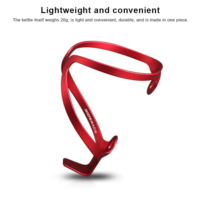 RIDERACE Bicycle Bottle Holder Ultralight Aluminium Alloy MTB Mountain Road Bike Water Kettle Cage Mount Cycling Accessories