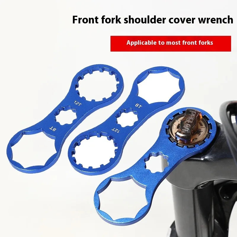Bicycle Aluminum Alloy Tools Front Fork Wrench Multifunctional Bicycle Repair Tools Disassembly Tools Mountain Bike Removal Tool