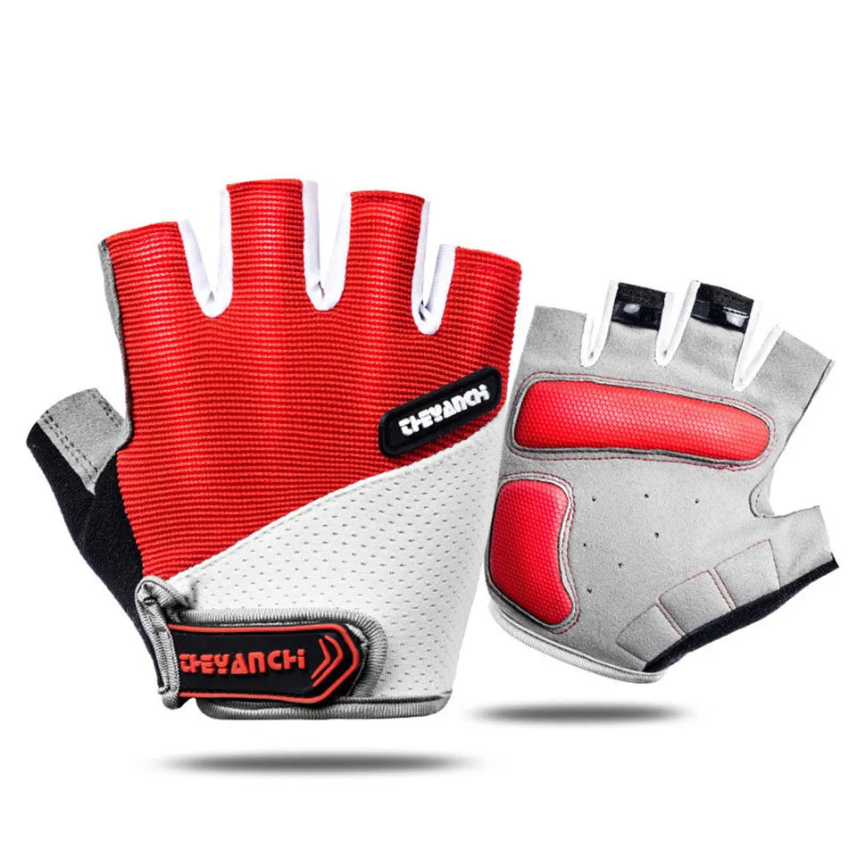 GTUBIKE Cycling Gloves Bicycle Gloves Mountain Bike Gloves – Anti Slip Shock Absorbing Padded Half Finger Short Sport Gloves