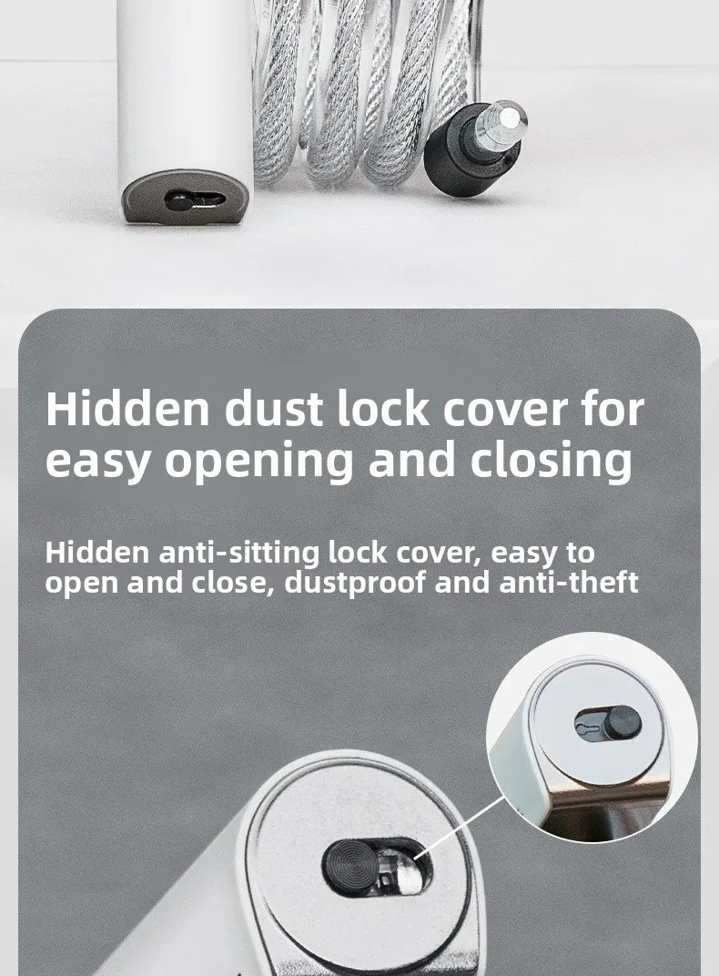 Bicycle Anti-theft Lock, Electric Bike Cable, Portable Bike Lock, Chain Lock, Bicycle Riding Accessories