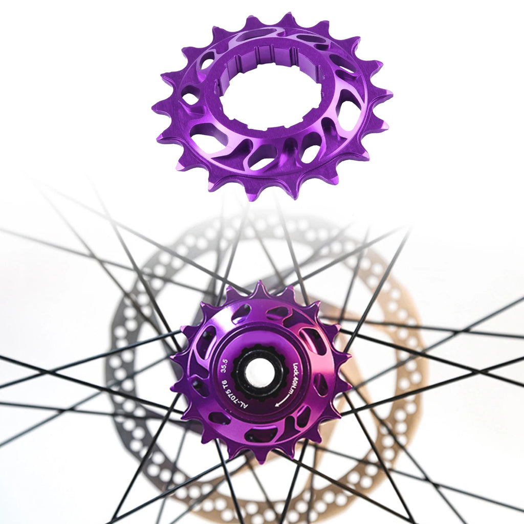 Mountain Bike Cassettes Freewheels 18T Aluminum Alloy Single Speed Flywheel Conversion Kit Bicycle FixedGear Accessories