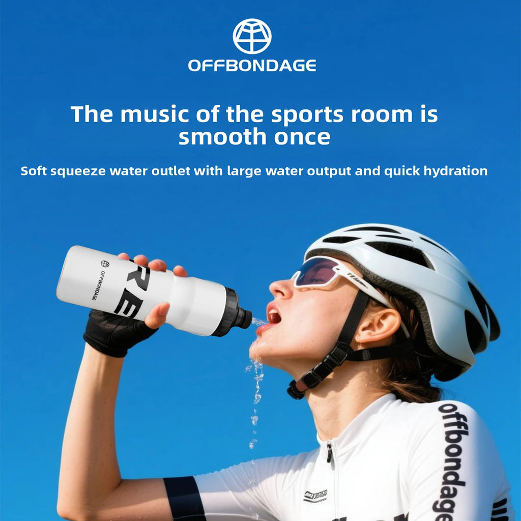 OFFBONDAGE Bicycle Water Bottle Squeezable Cycling Bottle Non-Deform Ultralight Sports Bottle Outdoor Camping Bike Drink Bottle