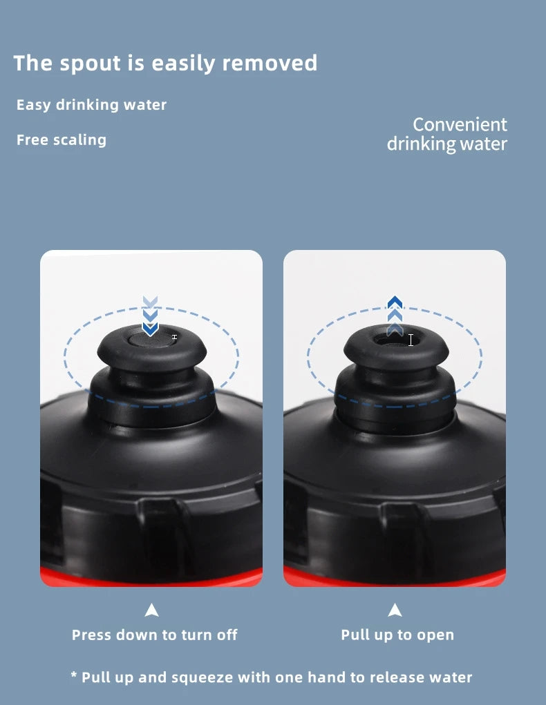 Bicycle Water Bottle PP5 Lightweight Squeeze-type Running Cycling Kettle BPA-Free Leak-Proof 610ML Mountain Road Bike Bottle