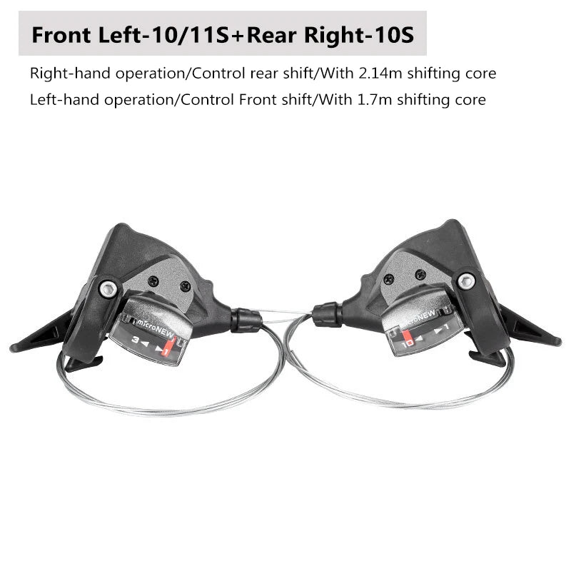 Bicycle Derailleur Front Rear Shift Lever 7/8/9/10/11Speed MTB Mountain Bike Shifter Bicycle Shifting Bicycle Parts microNEW