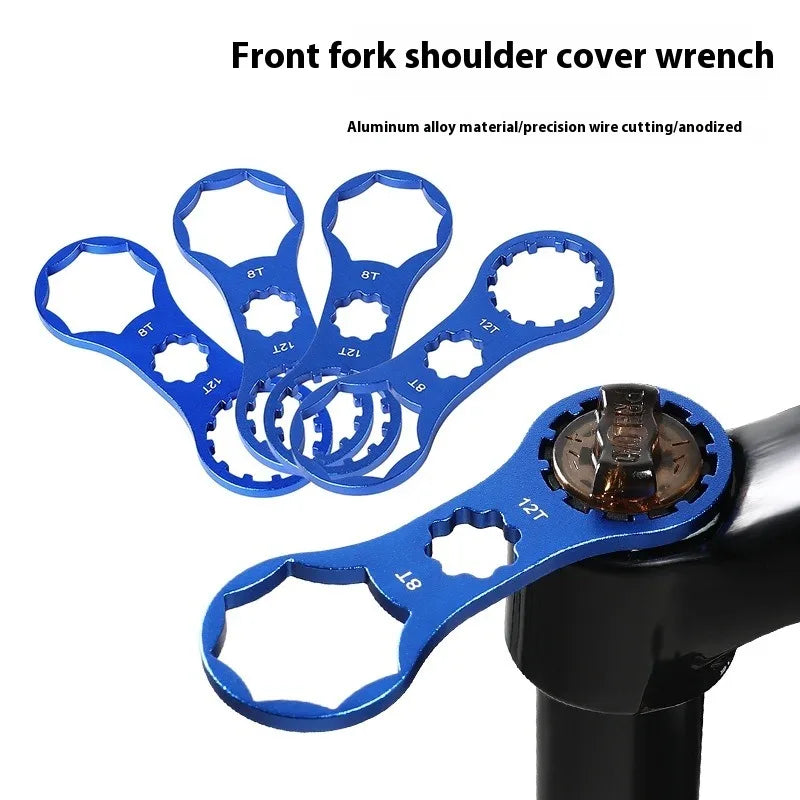 Bicycle Aluminum Alloy Tools Front Fork Wrench Multifunctional Bicycle Repair Tools Disassembly Tools Mountain Bike Removal Tool