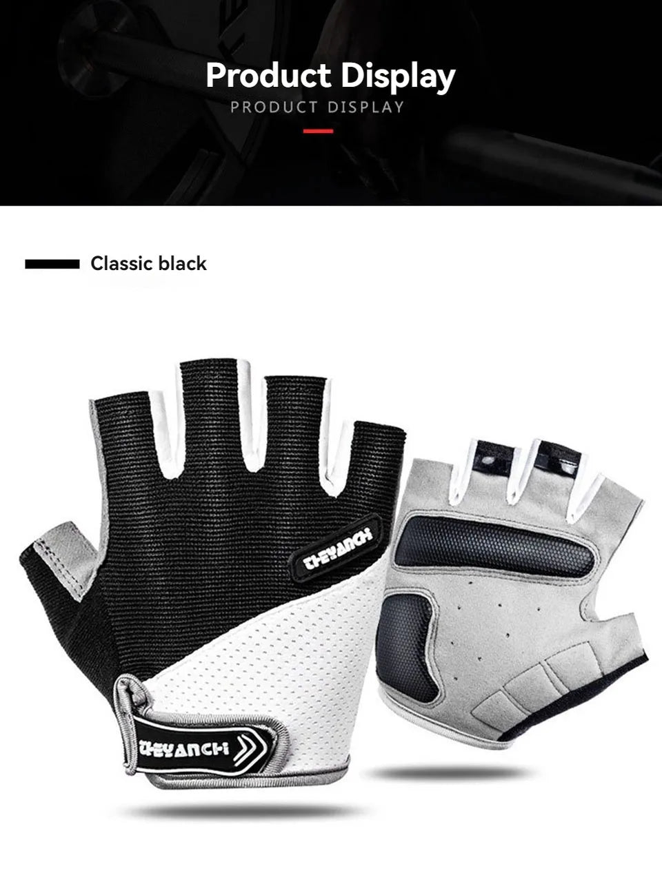 GTUBIKE Cycling Gloves Bicycle Gloves Mountain Bike Gloves – Anti Slip Shock Absorbing Padded Half Finger Short Sport Gloves